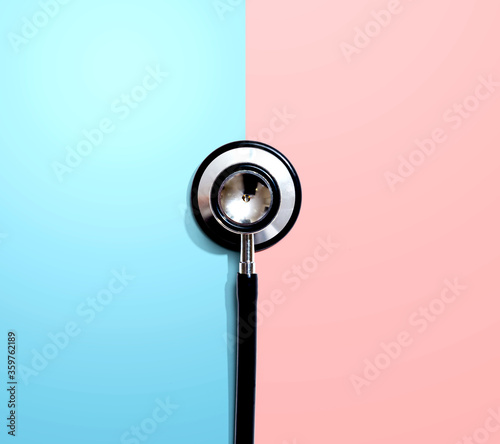 Stethoscope - healthcare and medicine theme - flat lay © Tierney