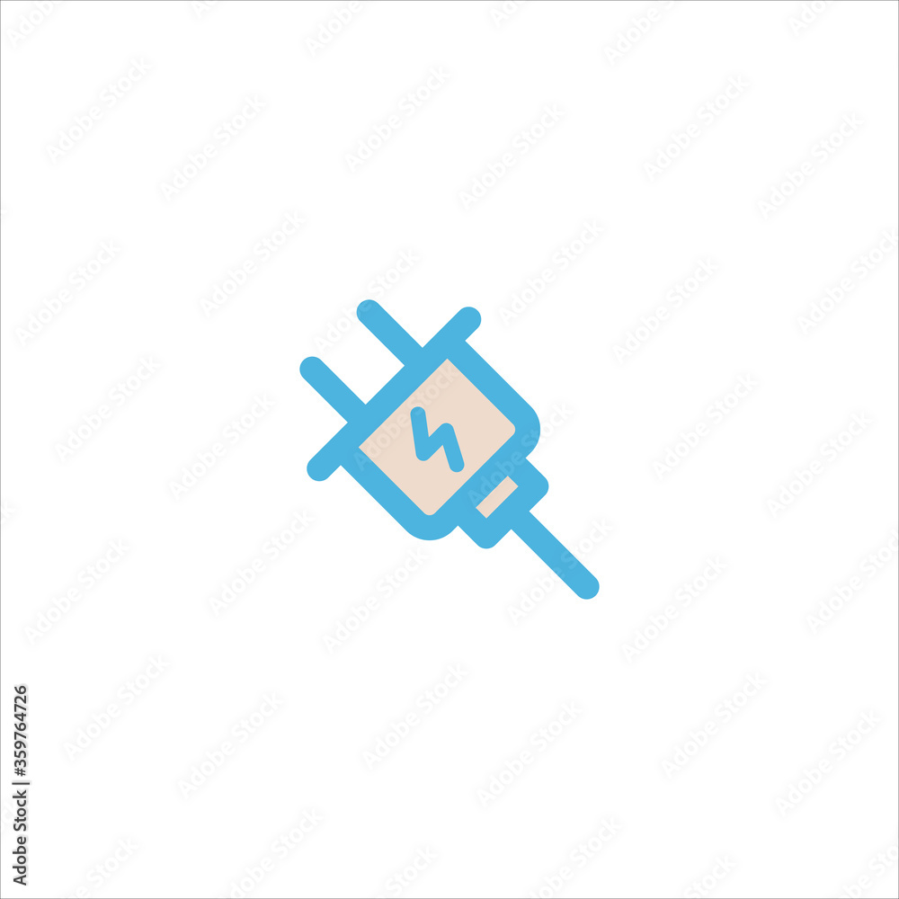 electrical plug icon flat vector logo design trendy electrical plug icon flat vector logo design trendy