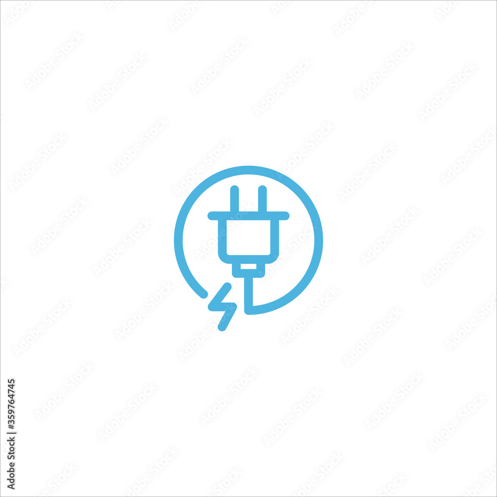 electrical plug icon flat vector logo design trendy electrical plug icon flat vector logo design trendy