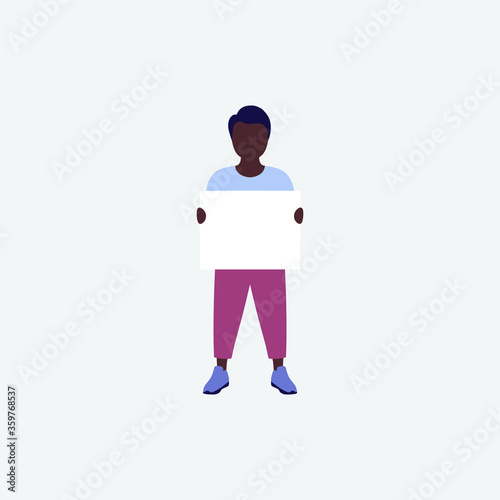 People with posters