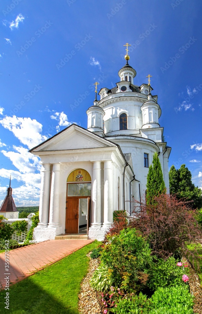 St. Nicholas Cathedral in the Chernoostrovsky monastery. Maloyaroslavets, Kaluga region, Russia