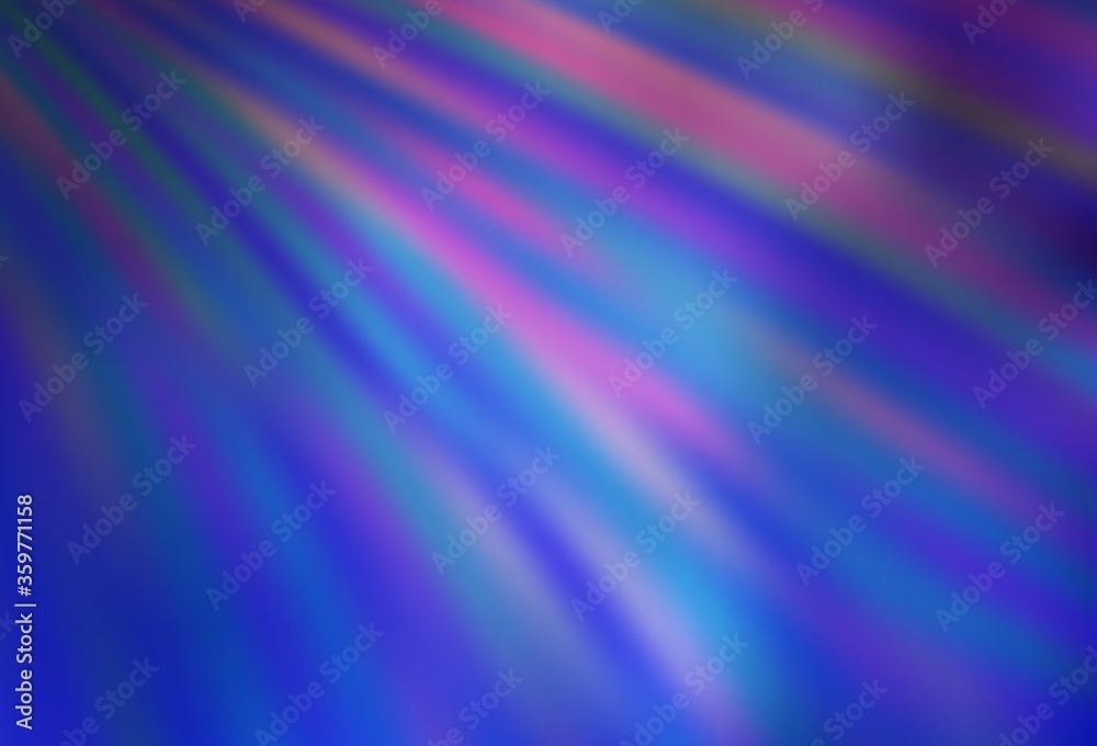 Light Purple vector background with stright stripes. Lines on blurred abstract background with gradient. Best design for your ad, poster, banner.