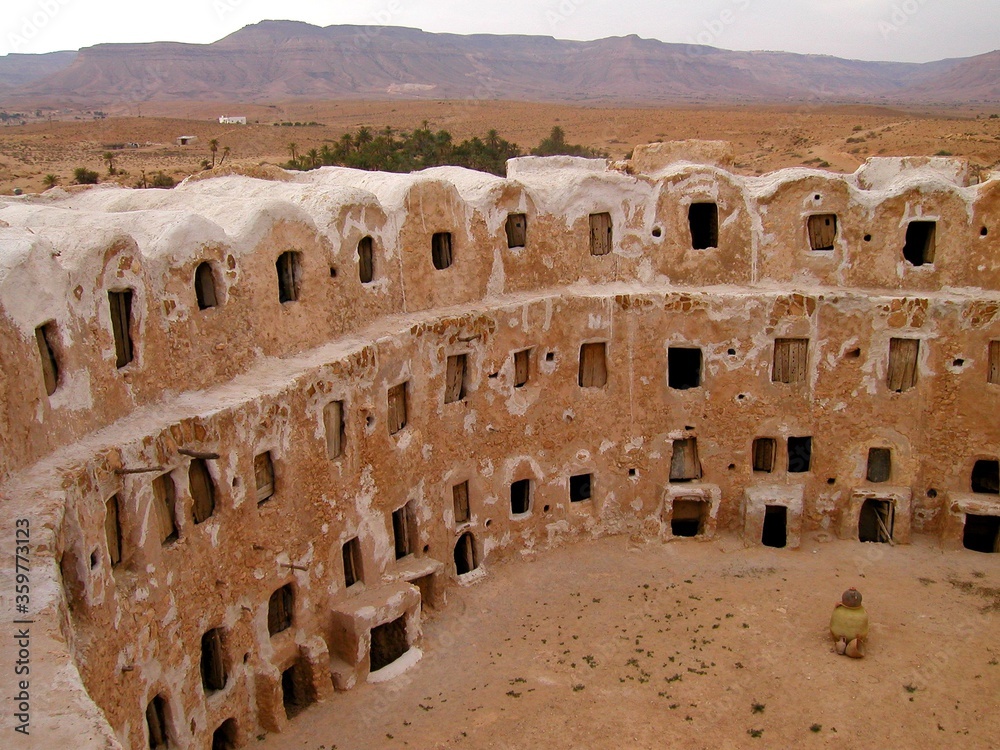 KSAR NALUT IN WESTERN LIBYA. TRADITIONAL BERBER ARCHITECTURE
