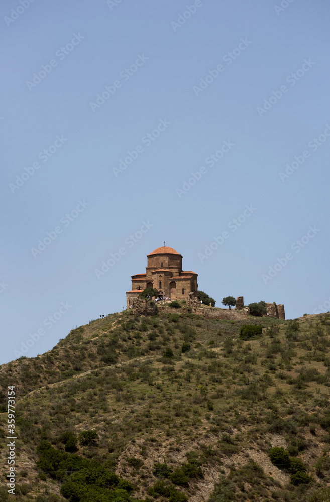 Jvari Monestry at the top of hill, Mtskheta, Georgia