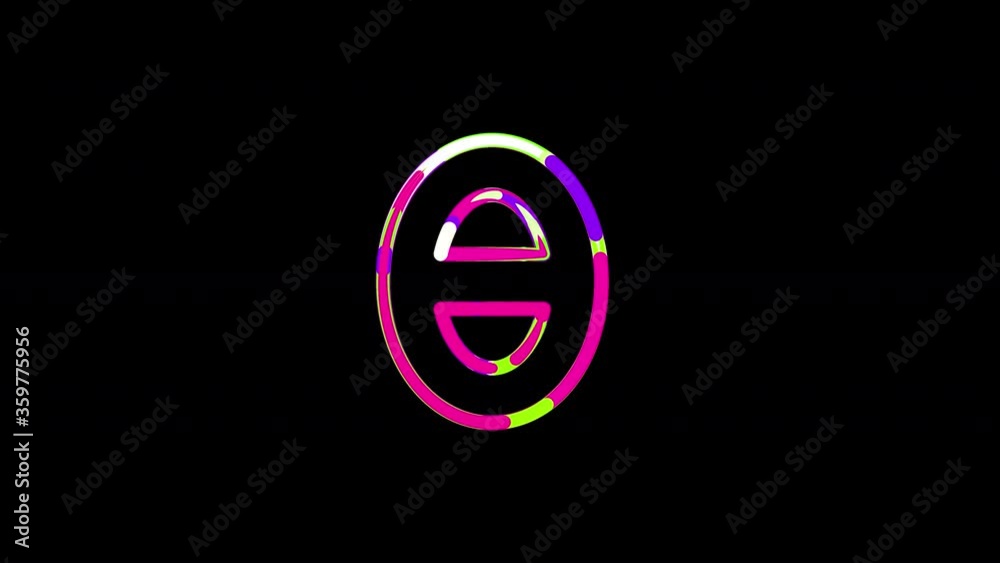 Circles gather in symbol theta. After it crumbles in a line and moves to the camera. Alpha channel black Circles gather in symbol theta. After it crumbles in a line and moves to the camera. Alpha channel black