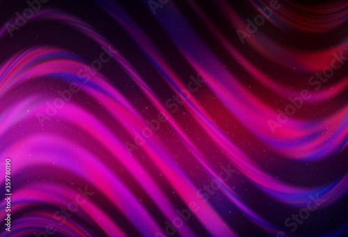 Dark Pink vector background with astronomical stars. Glitter abstract illustration with colorful cosmic stars. Pattern for futuristic ad, booklets.