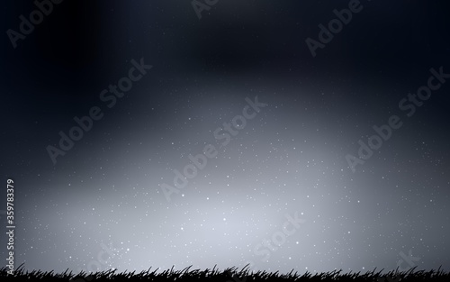 Dark Gray vector background with astronomical stars. Modern abstract illustration with Big Dipper stars. Template for cosmic backgrounds.