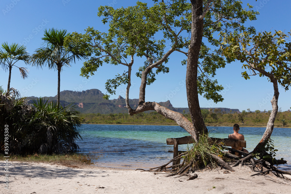 Φωτογραφία Lagoa da Serra near the city of Rio da Conceicao, in the Serras Gerais of Tocantins Brazil