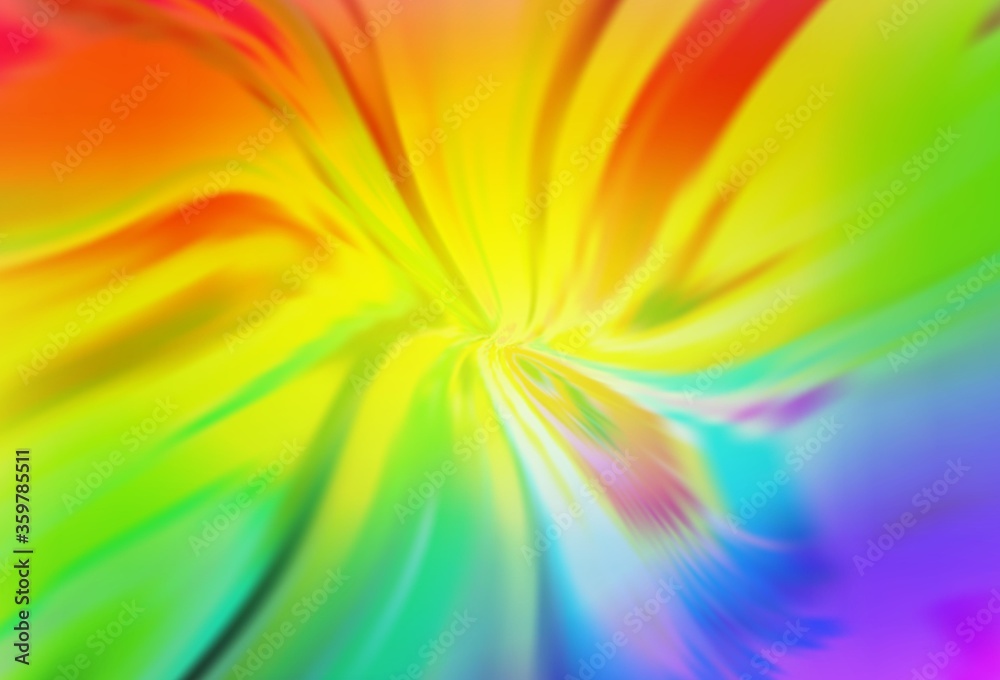 Obraz premium Light Multicolor vector template with curved lines. A shining illustration, which consists of curved lines. Colorful wave pattern for your design.