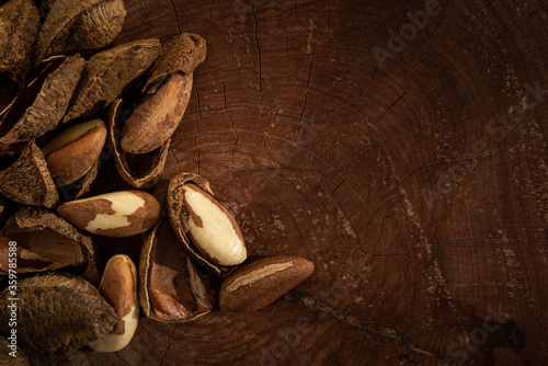 Chestnuts from Para, also known as Brazil nuts (in Portuguese: Castanha do Para or Castanha do Brasil) photo