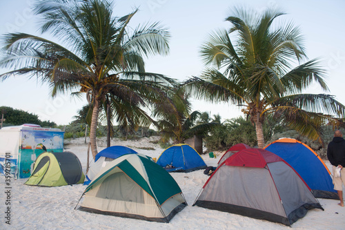 Camping en la playa 