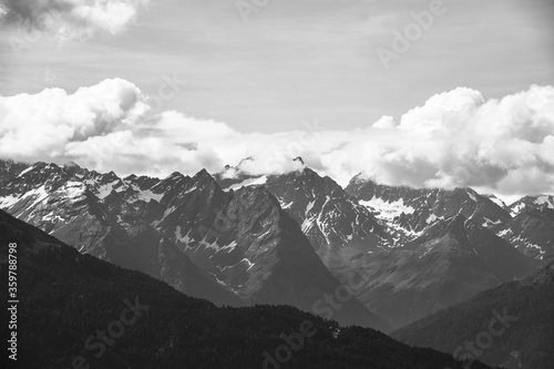 mountain landscape with clouds © medwedja