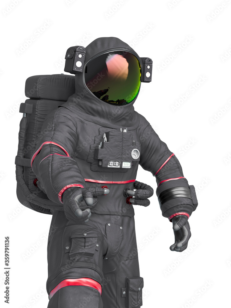 astronaut is discovering