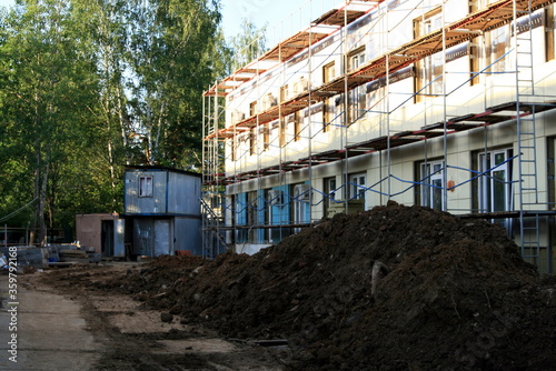 construction of a new building in progress