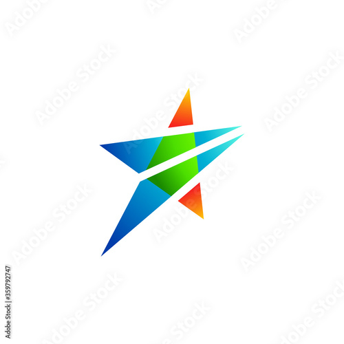 colorful star logo for your company
