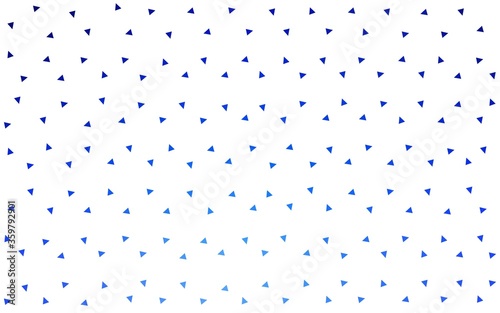 Light BLUE vector  abstract mosaic background. Triangular geometric sample with gradient.  Triangular pattern for your design.