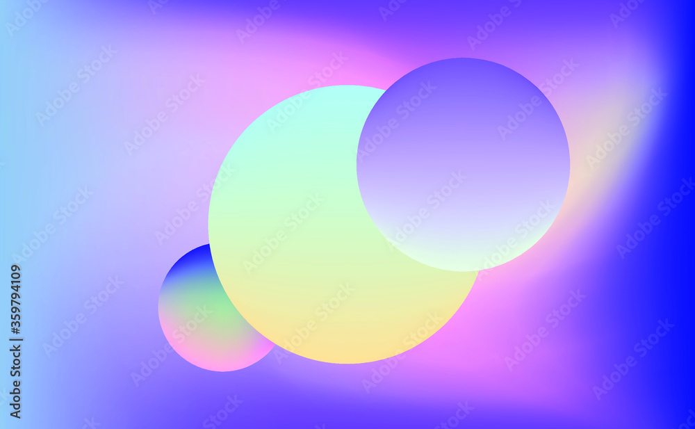 Abstract geometic background with composition of colorful circles.