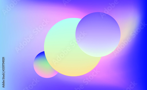 Abstract geometic background with composition of colorful circles.