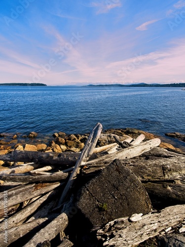 Spectacular shoreline of Sidney BC, Vancouver Island, Canada