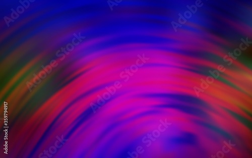 Dark Blue, Red vector layout with bent lines. A circumflex abstract illustration with gradient. Brand new design for your ads, poster, banner.