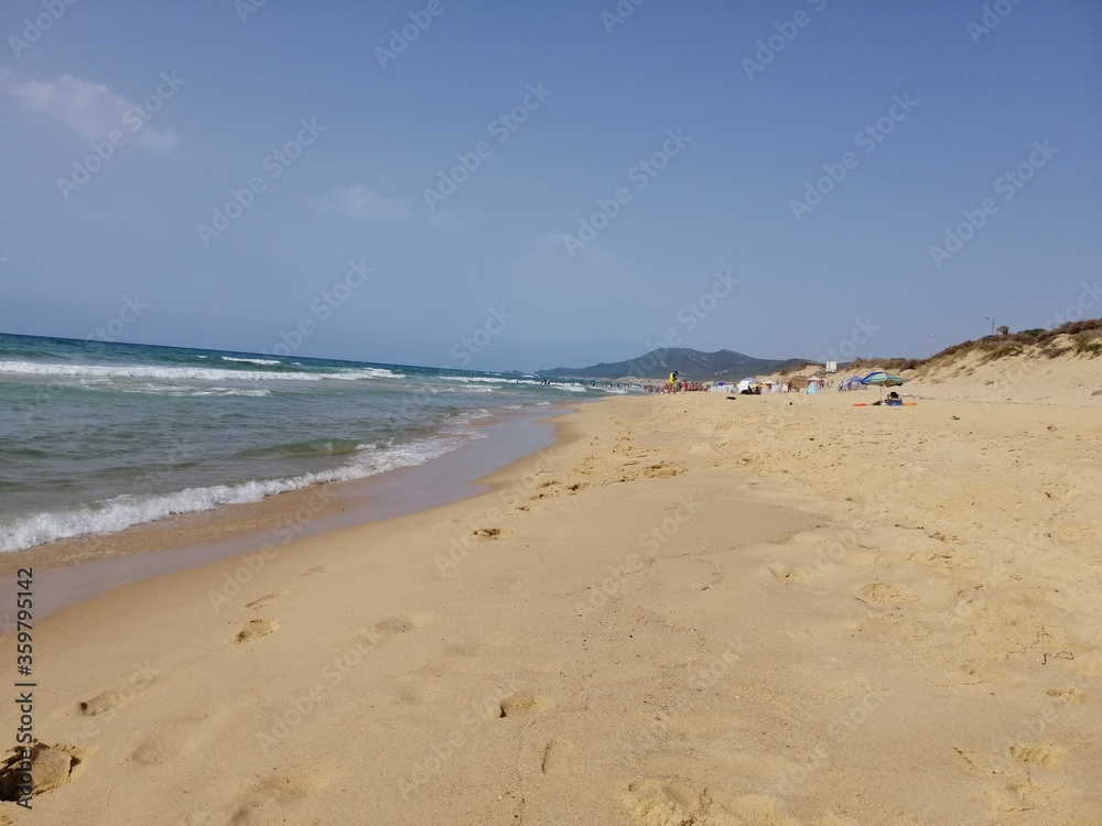 Footprints on the beach, ZOUARAA, TUNISIA Footprints on the beach, ZOUARAA, TUNISIA