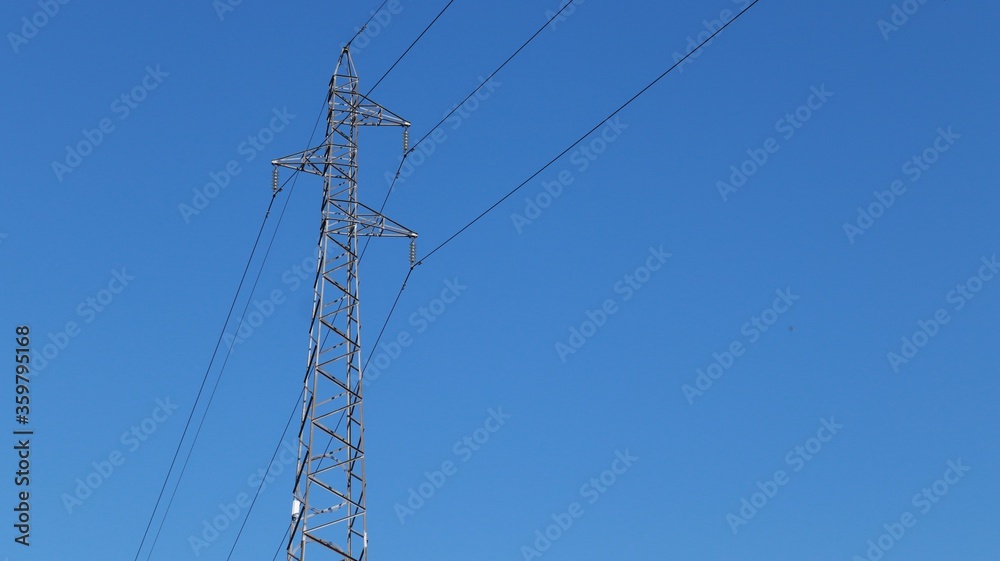 High voltage direct current line.