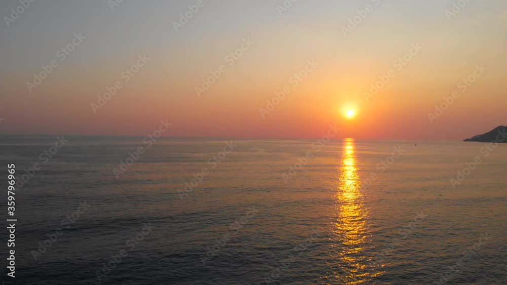 Beautiful sunrise with flying birds. Orange and gold blue sky. Gold sea. Sound of waves the sea on the beach on sunrise. Sunset. Sunset with sea a view. Yellow sun coming out of the sea. Orange sunset Beautiful sunrise with flying birds. Orange and gold blue sky. Gold sea. Sound of waves the sea on the beach on sunrise. Sunset. Sunset with sea a view. Yellow sun coming out of the sea. Orange sunset