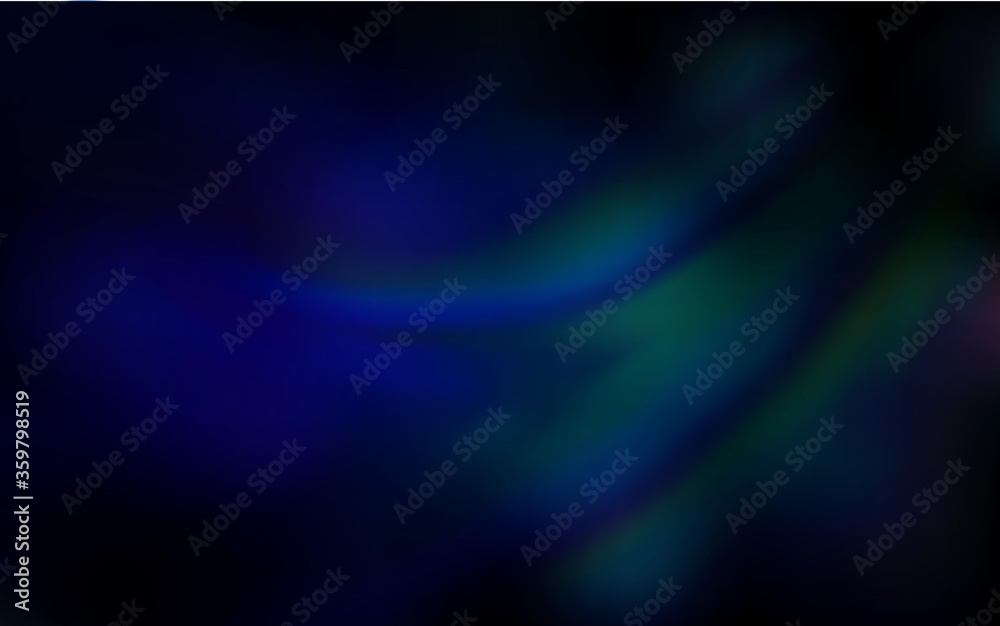 Dark Blue, Green vector blurred and colored pattern. New colored illustration in blur style with gradient. Blurred design for your web site.