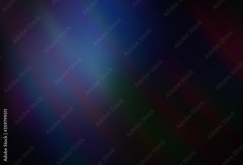 Dark BLUE vector background with stright stripes. Blurred decorative design in simple style with lines. Pattern for ads, posters, banners.