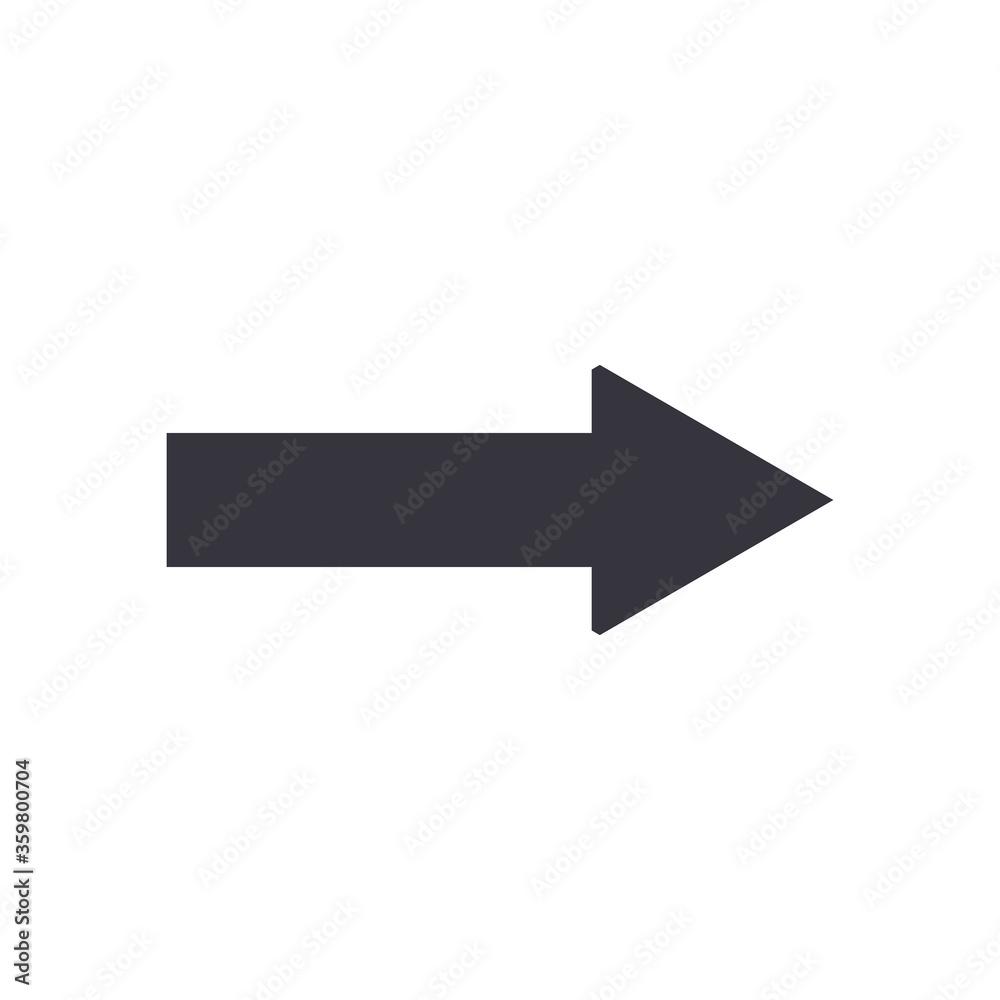 Next arrow or right direction flat style icon vector design Next arrow or right direction flat style icon vector design