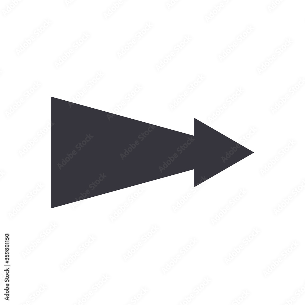 Next arrow or right direction flat style icon vector design