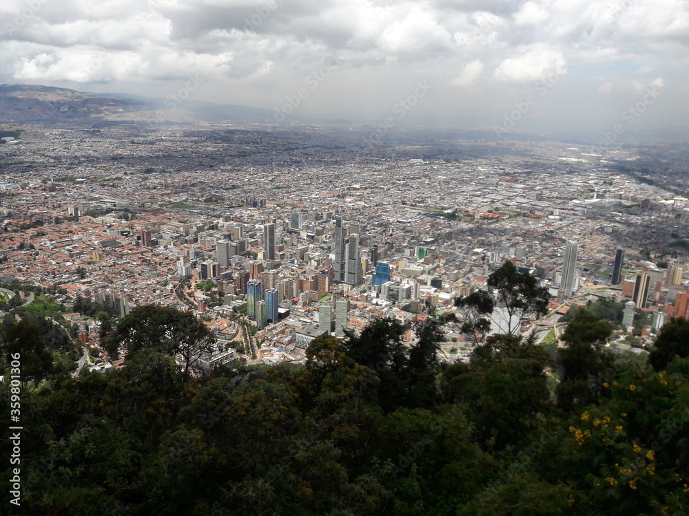 Views from Montserrate Bogota Colombia mountain 2019