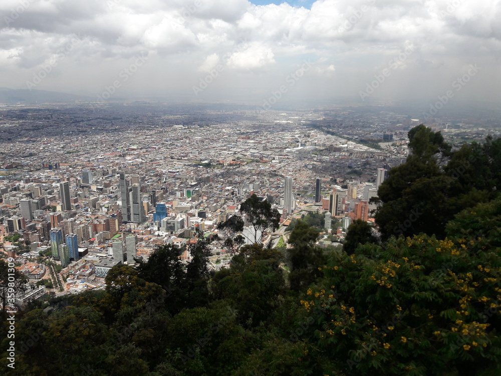 Views from Montserrate Bogota Colombia mountain 2019