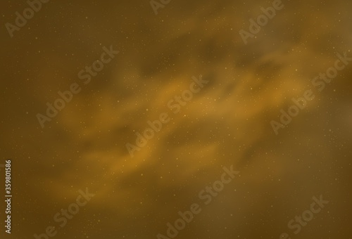 Light Orange vector pattern with night sky stars. Shining colored illustration with bright astronomical stars. Pattern for astronomy websites.