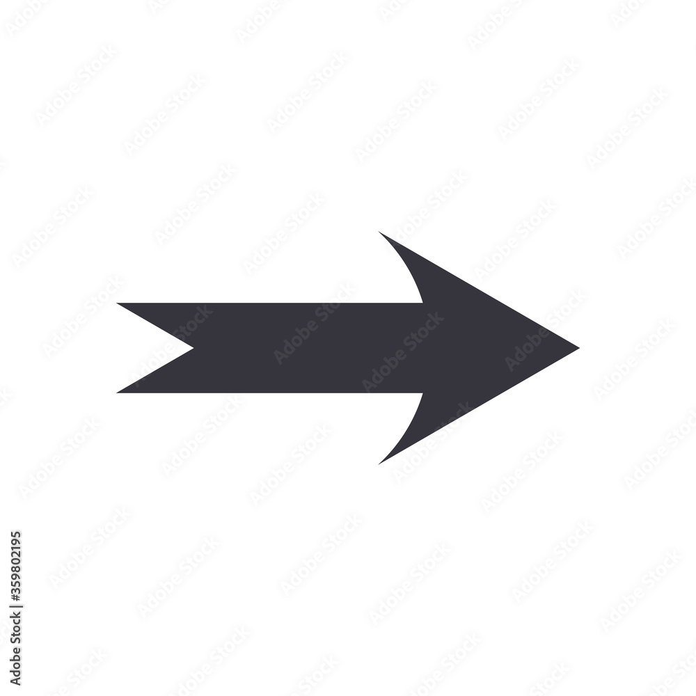 Next arrow or right direction flat style icon vector design Next arrow or right direction flat style icon vector design