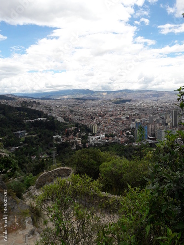 Views from Montserrate Bogota Colombia mountain 2019