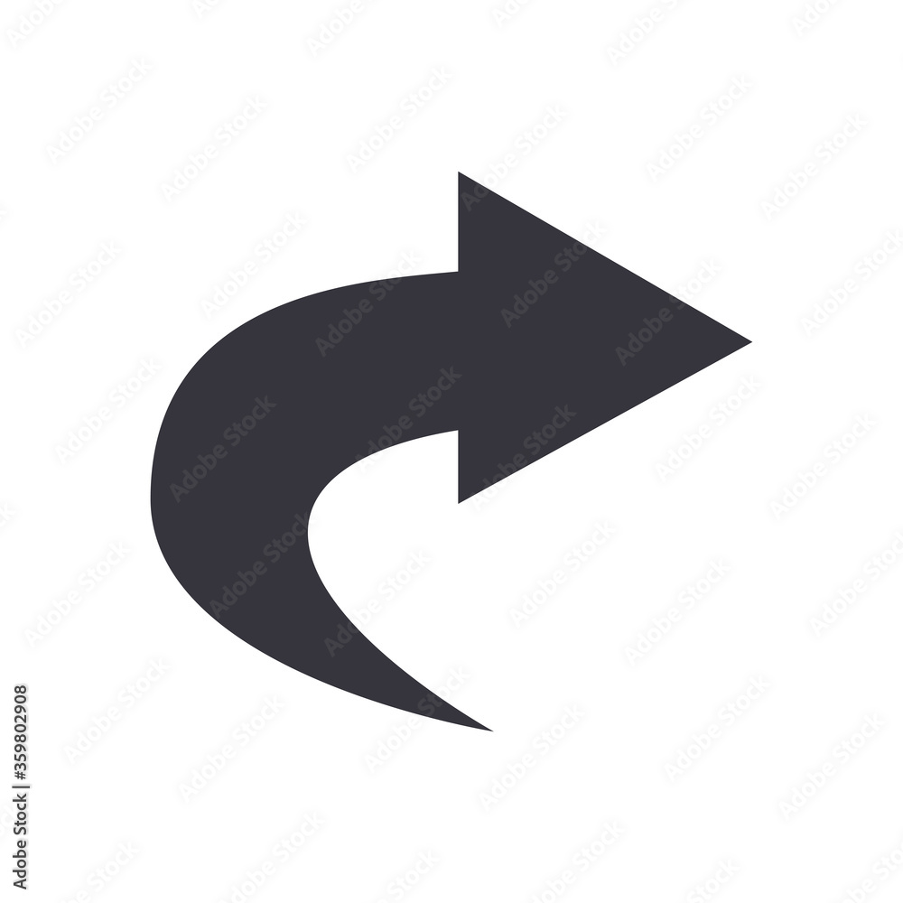 Next arrow or right direction flat style icon vector design Next arrow or right direction flat style icon vector design