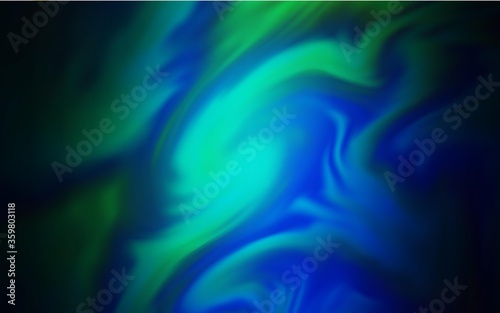 Dark Blue, Green vector abstract bright template. New colored illustration in blur style with gradient. New style for your business design.