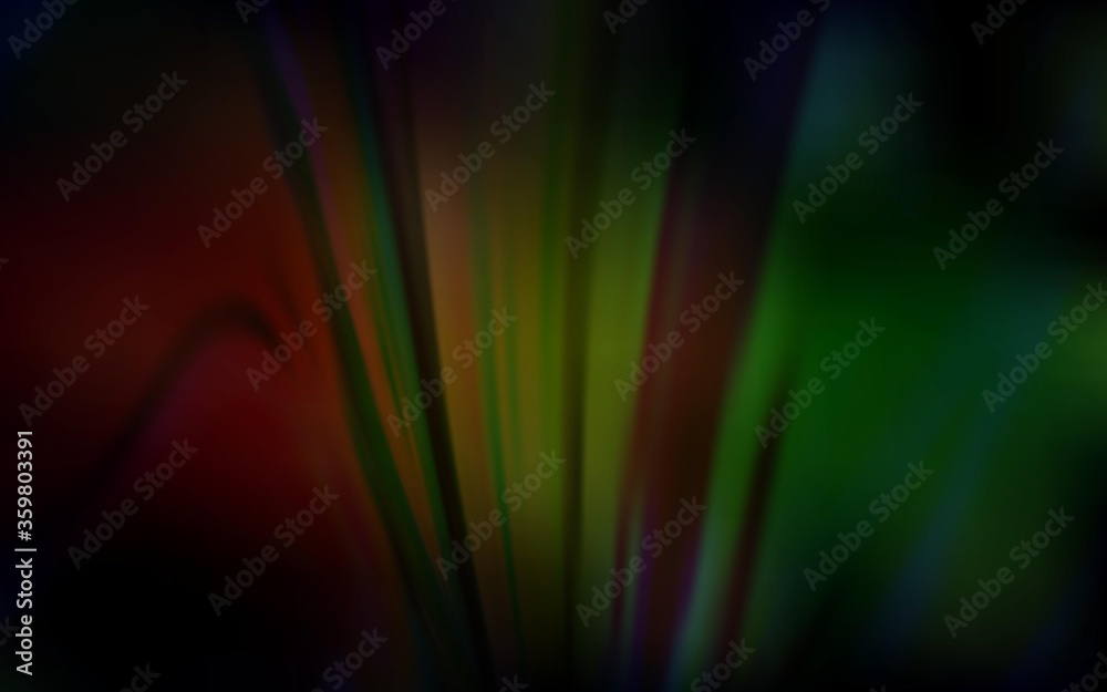 Dark Green, Red vector abstract bright texture. New colored illustration in blur style with gradient. New design for your business.