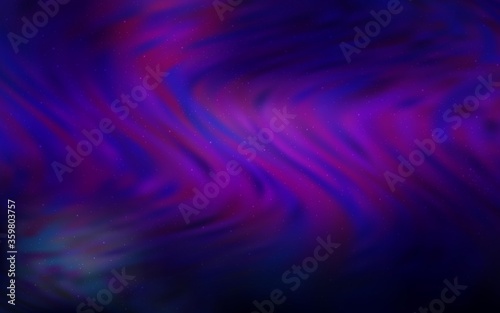 Dark Purple, Pink vector texture with milky way stars. Modern abstract illustration with Big Dipper stars. Pattern for futuristic ad, booklets.