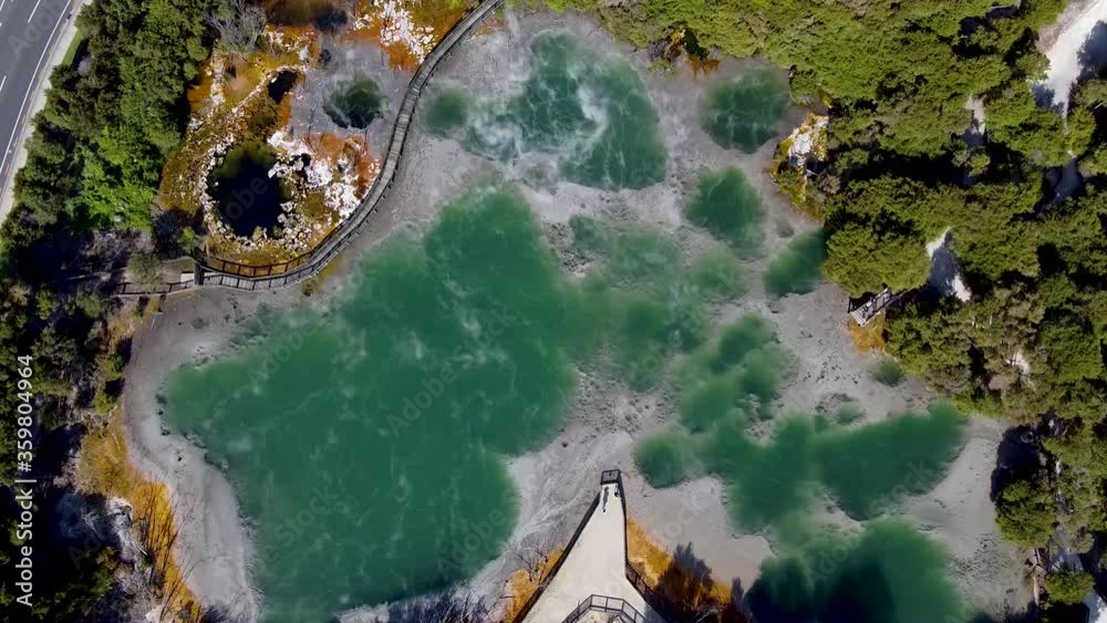 Kuirau park in Rotorua 8, Droneshot