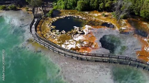 Kuirau park in Rotorua 3, Droneshot