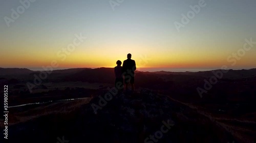 The Mata peak near Napier 2, Droneshot