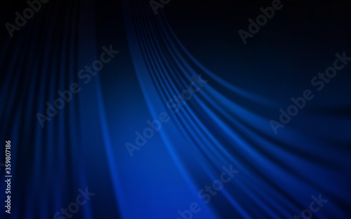 Dark BLUE vector pattern with wry lines. Colorful abstract illustration with gradient lines. Abstract design for your web site.