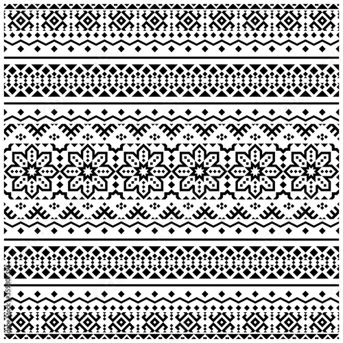 Tribal seamless ethnic Pattern. Aztec design boho rug, fabric, blanket and backdrop.
