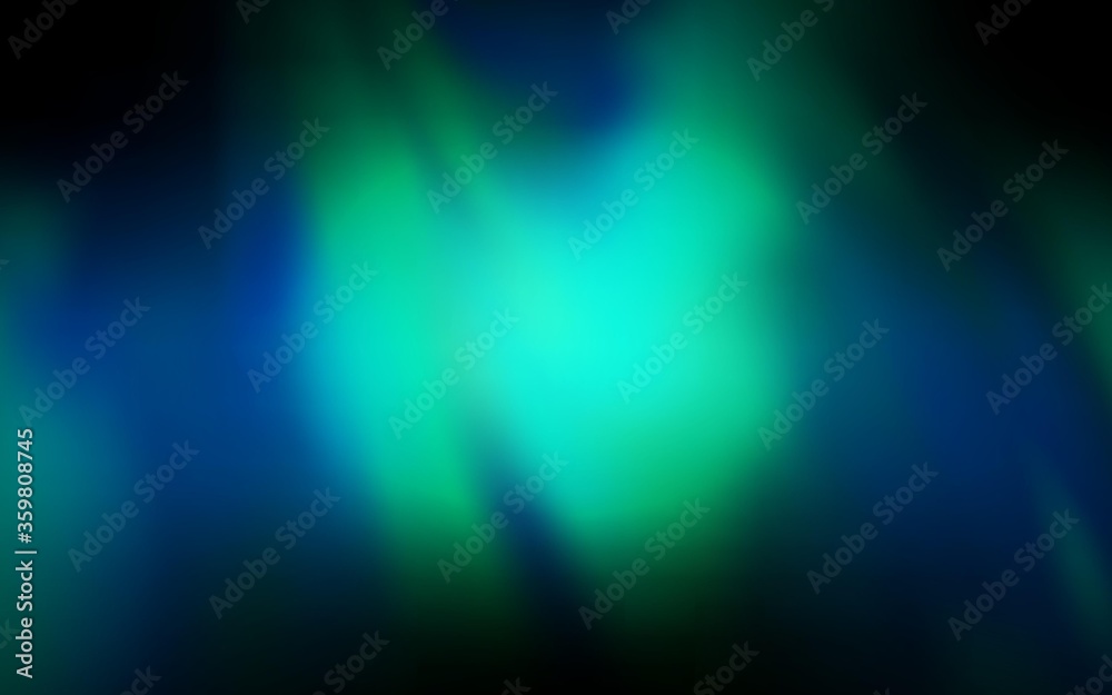 Dark Blue, Green vector blurred bright pattern. Glitter abstract illustration with gradient design. New style for your business design.