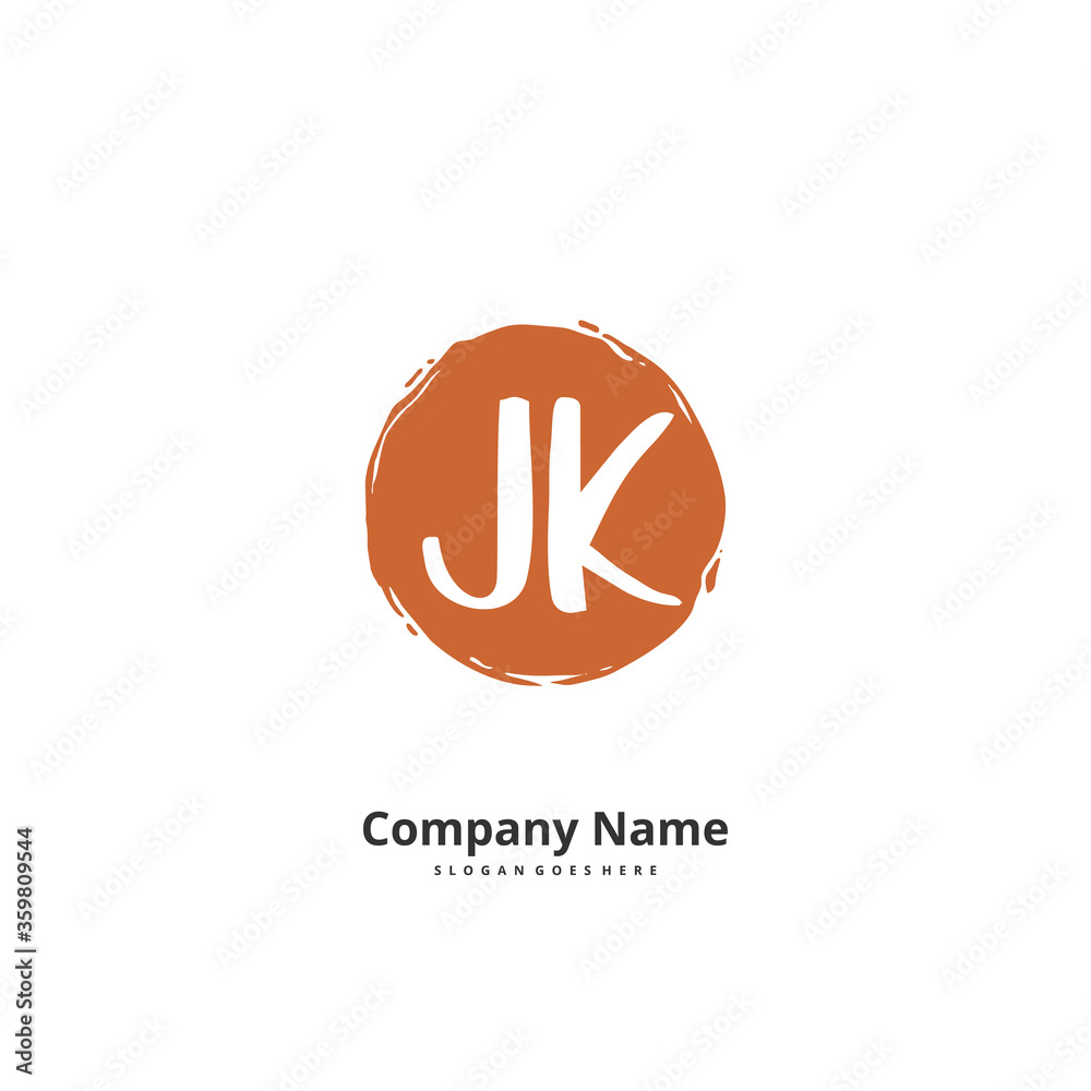 J K JK Initial handwriting and signature logo design with circle. Beautiful design handwritten logo for fashion, team, wedding, luxury logo. J K JK Initial handwriting and signature logo design with circle. Beautiful design handwritten logo for fashion, team, wedding, luxury logo.