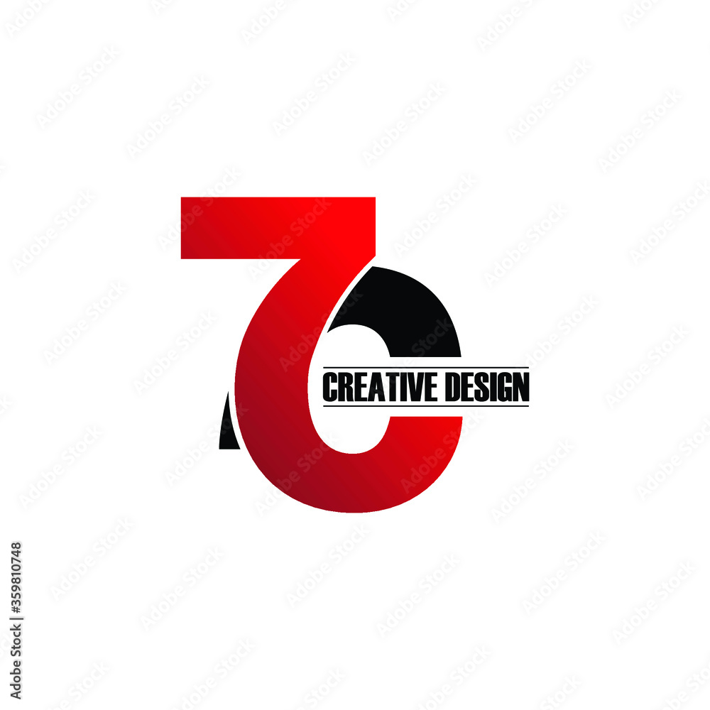 Letter 7C logo icon design vector. monogram logo vector illustration. Letter 7C logo icon design vector. monogram logo vector illustration.