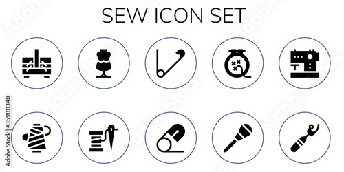 sew icon set