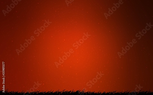 Dark Red vector background with astronomical stars. Space stars on blurred abstract background with gradient. Best design for your ad, poster, banner.
